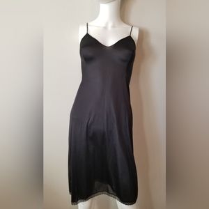 DOLCE & GABBANA BLACK SILK SLIP DRESS SIZE SMALL